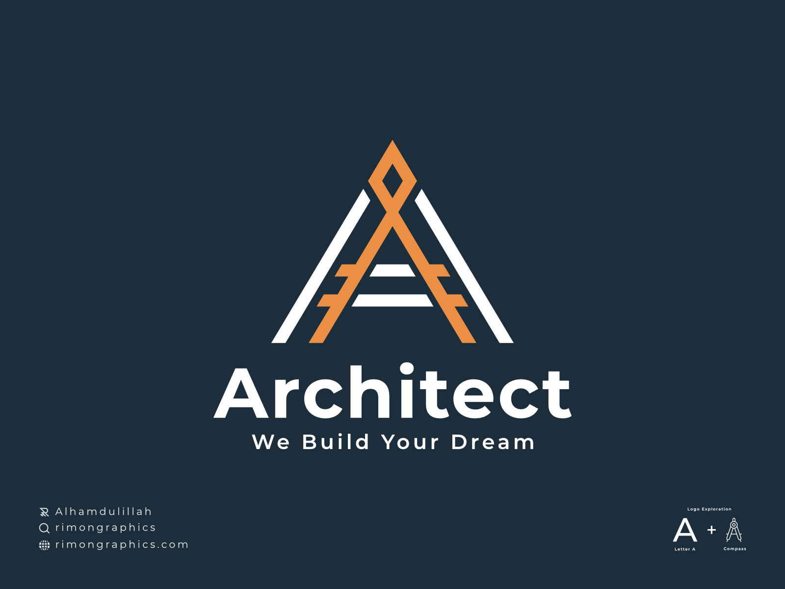 Architect - Letter A Logo by Rimon Hasan on Dribbble