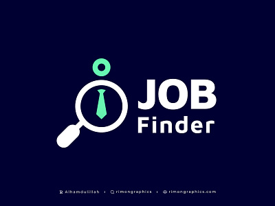 Job Finder Logo activity app activity tracker hiring app job finder app job finder logo logo exploration logo mark meaningful logo modern logo inspiration online online job logo rimongraphics simple logos task management wordmark logo inspiration