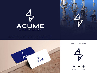 Acume Logo acume logo best logo designer in dribbble bolt electric car logo electric logo energy logo company letter engergy logo logo inspirasi logo inspiration 2021 logo inspiration dribbble logo inspiration ideas m electric logo modern logo designer power branding rimongraphics thunderbolt logo