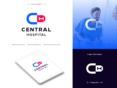 Central Hospital Logo - 2nd Concepts