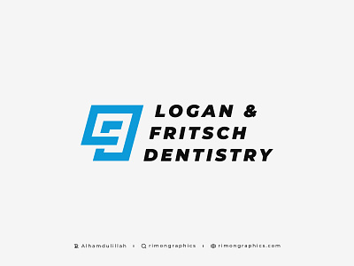 Letter L F - Dentistry Logo
