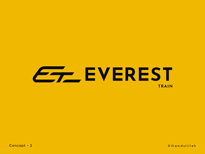 Everest Train Logo - Concept 2 4 letter logo design brand identity business cards custom logo design custom wordmark everest train logo letter train logo logo brand logo inspiration logo presentation motion graphics old train logo product design rimongraphics s letter logo stream train logo transportation ui design web design