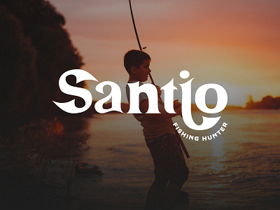 Santio Fishing Hunter Logo adventure arrows bow hunting logos fish hunting logo 99designs fish illustration fishing logo fishing rod hook hunter branding hunting logo industrialdesign logo inspiration outdoors redesign rimongraphics santio fishing hunter logo vintage typography logo web development website design wordmark combination logo