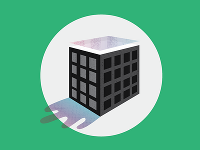 Building a Building building factory financial gradient grid illustration perspective shadow spread tool