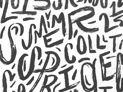 SS15 Lookbook Brush brush lettering lookbook ss15 texture