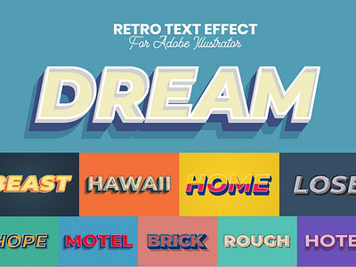 Retro Text Effect