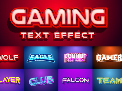 Gaming Style Text Effect for Adobe Illustrator