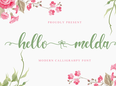 Hello Melda Modern Caligraphy best branding design font hand lettered font lettering logo logotype script typography