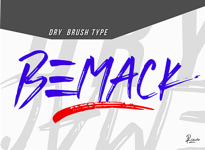 Bemack best design fashion hand lettered font illustration lettering logo logotype painted script