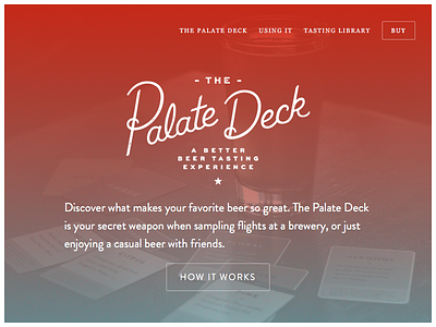 The Palate Deck beer cards gradient palatedeck red