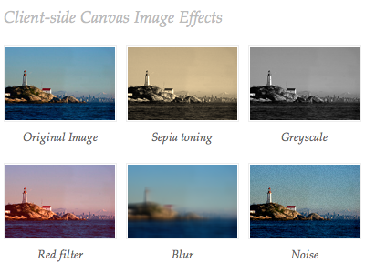 Canvas Effects blur canvas filters greyscale html5 imageprocessing images noise toning