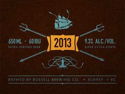 Nautical Disaster - Detail Revision beer brewing illustration label nauticaldisaster