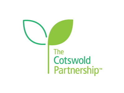 The Cotswold Partnership Logo brand green ident identity logo logomark plant seed