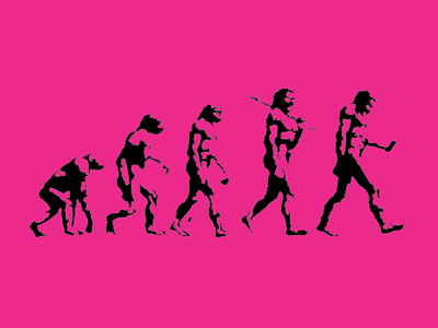 Evolution of Man: Current Status device evolution ipad iphone magenta man mobile mono print