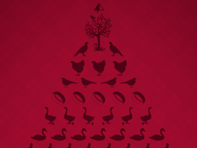 Merry Christmas 2012! 12 christmas festive greeting icons red vectors