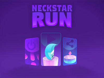 Neckstar Run game design game menu