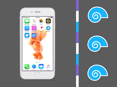 Daily UI, Day 5 – App Icon app icon dailyui icon iphone logo purple