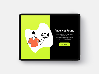 Daily UI, Day 8 – 404 Page dailyui green