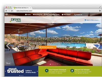 Drees Homepage Design