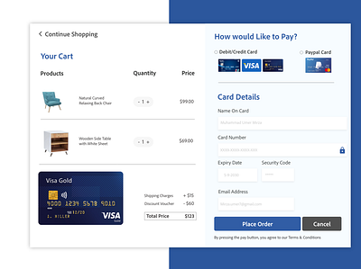 Daily Ui #002 Design a credit card checkout form or page. checkout section daily ui design ui uiux ux website design website section