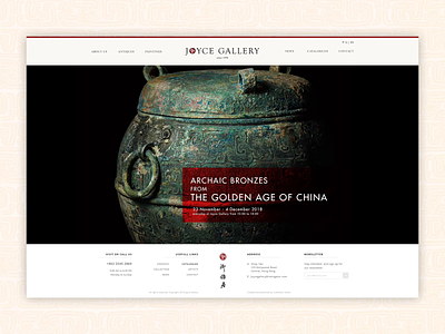 Smooth scrolling antiques timeline for Joyce Gallery art galery chinese design hong kong web design mobile ux responsive timeline timeline webdesign wordpress design