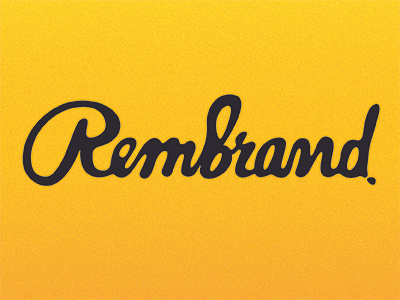 Rembrand branding branding agency lettering logo naming rembrand