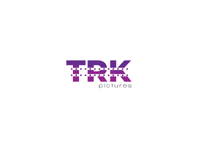 TRK branding design film flat generic gradient graphic industry logo minimal movie typography