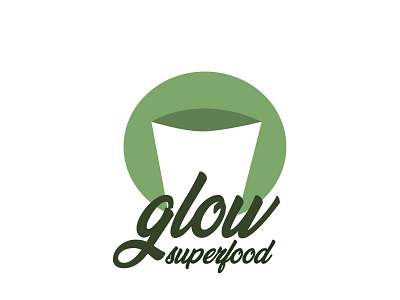 Glowsuperfood branding design illustration logo typography vector