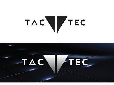Tactec branding design flat illustration logo typography vector