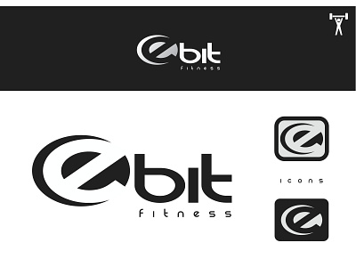eBitfitness branding design flat generative art generic illustration logo typography vector