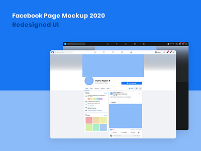 Facebook Page Mockup Template 2020 Latest Redesign 2020 affinity affinity designer affinity photo facebook mockup mockup template redesigned template ui ux web website