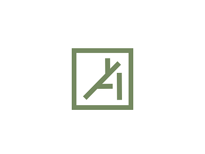 A + Timber affinity designer brand green icon industry logo square timber wood