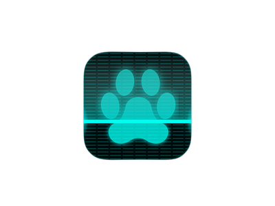 Pet scanner 2017 animals app icon icon ios app paw pet scan scanner sci-fi