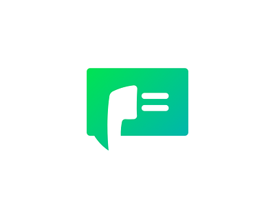 Phone + SMS 2018 affinity designer gradient green icon logo phone sms