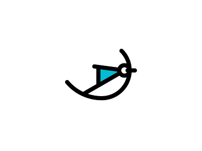 Compass + Bird 2017 bird blue branding circle compass design geometric icon line art lineart logo mark