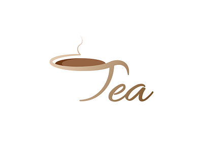 Tea with a tea cup aroma brown coffee combination concept cup gold icon logo milk rich tea tea cup