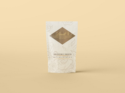 Lindt - Weiss White (Concept of small bars by lindt) animation branding chocolate chocolate bar chocolate packaging design flat illustration illustrator lindt minimal packaging weekly warm up weekly warm up 3 white chocolate