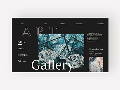 Art gallery - concept design