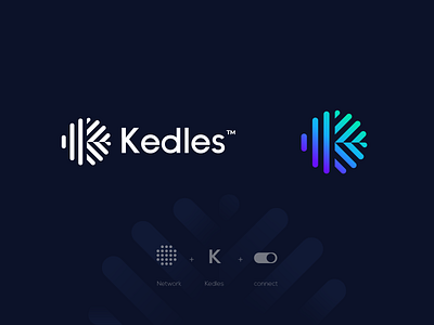 Kedles abstract logo app logo brand identity branding branding agency connect gradient identity logo logo design logo design agency minimal brand minimal logo network tech company tech logo toogle