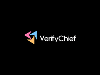 VerifyChief abstract logo app logo branding branding agency connect logo logo design agency logo designer minimal brand network tech company tech logo top designer v letter logo v logo vibrant