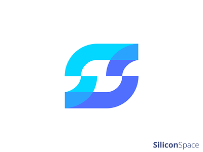 SiliconSpace abstract logo app logo branding branding agency design logo logo design minimal brand s logo ss ss logo tech logo transparency transparency logo