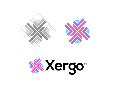 Xergo grid abstract logo app logo branding branding agency connect ecommerce ecommerce logo grid logo logo design logo designer logo grid minimal brand network startup startup logo tech logo top designer x letter x logo