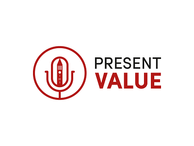 Present Value Podcast Logo brand logo logodesign podcastlogo