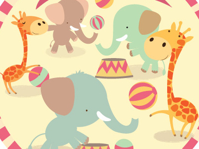 circus illustration kids vector