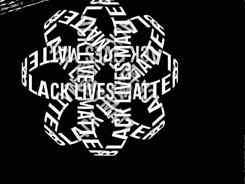 Black lives matter typography animation animation after effects blacklivesmatter blm design gif motion motion design type typedesign typogaphy typographyart