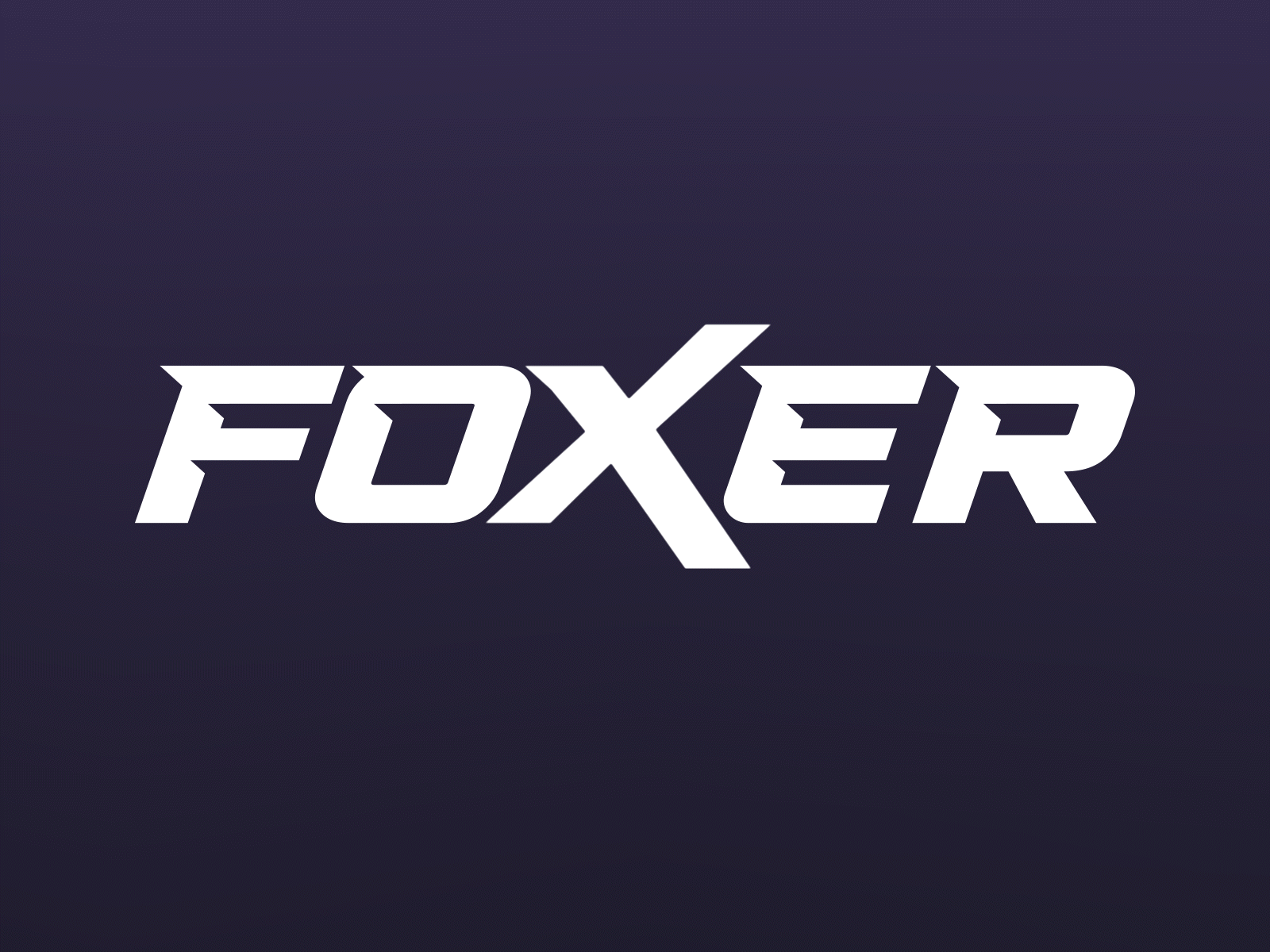 Foxer logo animation after effects animated gif animated logo animated logos animation logo logo animation logotype looping animation looping gif motion motiongraphics typography