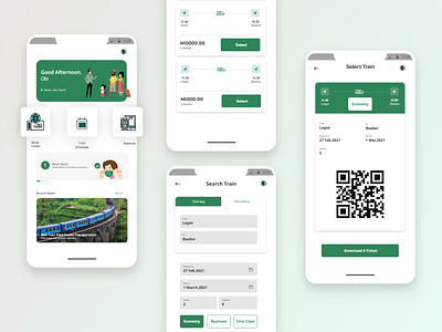 Book A Train Ticket adobexd app design eticket mobile ui ui uiux