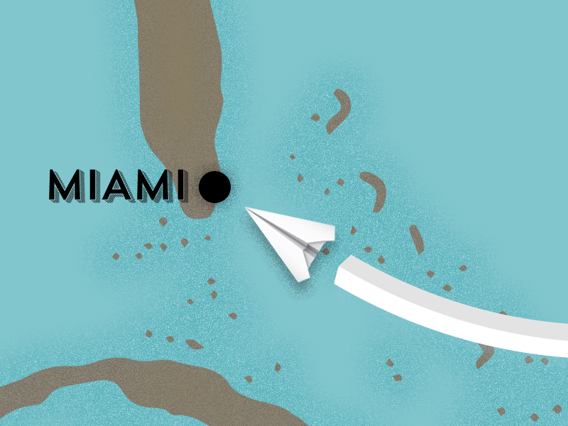 World Map - Miami by Randall Lynton on Dribbble