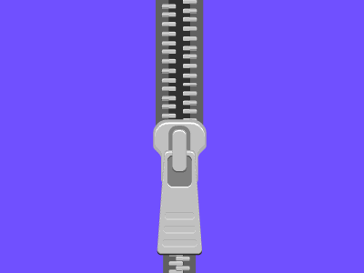 Infinite Zipper animation ecard illustration vector zip zipper