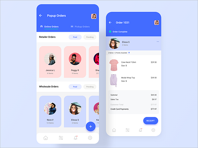 eCommerce Admin UI admin template app design ecommerce app mobile ui ux